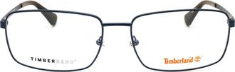 Timberland TB50038 Metal Rectangular Frame Eyeglasses - Blue