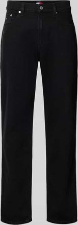 Tommy Jeans Straight Fit Jeans aus Baumwoll-Mix Modell RYAN in Black, Gr&ouml;&szlig;e 29/30
