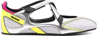 The Attico Ballerinas Holographic Silver Floor 01