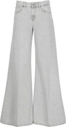 Dondup Jacklyn Wide-leg Jeans - Dames - Loose Fit Jeans - Grijs - W25 - Katoen - Jeans