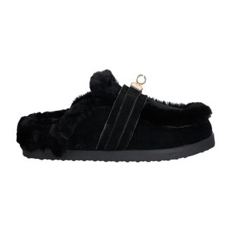 Nokwol Toby Fur Mule - Dames - Schoenen - Zwart - Maat: 41 EU Wol