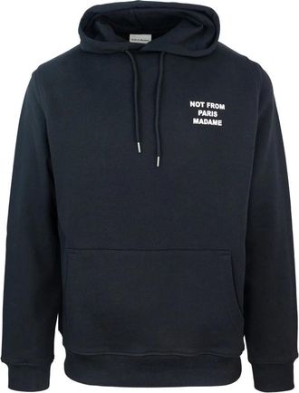 Dr&ocirc;le de Monsieur Zwarte Katoenen Trui - Heren - Hoodies - Zwart - L - Katoen - Hoodies & sweatvesten