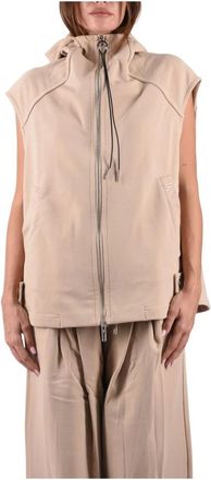 Sportmax Gilet Unione - Jackets - Mujer - Beige - XS