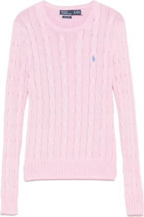 Ralph Lauren Pink Crewneck Logo Sweater