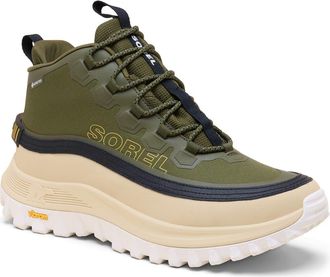 Sorel CALLSIGN HORIZON Mid GTX Gore-Tex Waterproof Sneaker in Utility Green/Honey White at Nordstrom, Size 11.5