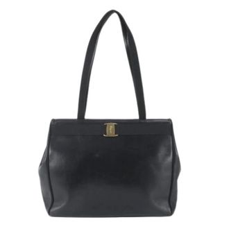Ferragamo Pre-owned Shoulder Bag - Dames - Vintage Schoudertas - Zwart - ONE Size - Leer - Vintage