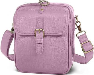 Generic Anti-Theft Crossbody Bag for Women, Adjustable PU Leather Shoulder Bag with 10 Card Slots, Mini Messenger Bag for Daily Use and Travel