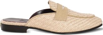 Bougeotte Mules in rafia - Toni neutri