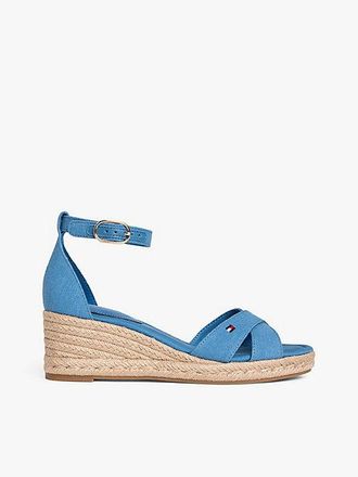 Tommy Hilfiger Hemp Crossover Strap Wedge Espadrilles