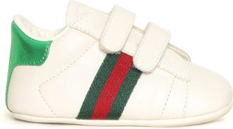 Gucci Baby New Ace Snkr Lth Con Web