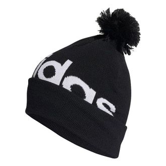 adidas Pompom Beanie Asia Sizing Black White H32425