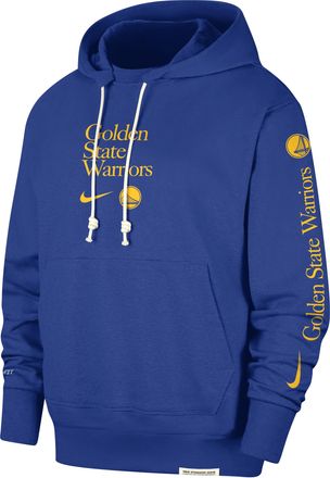 Nike Golden State Warriors Standard Issue Courtside Nike Mens Dri-FIT NBA Hoodie in Blue | FD8592-495