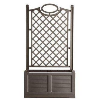 Bama Jardinera Pvc Rectangular separe Color Capuchino