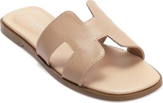 Tiffany & Fred Cutout Leather Slide