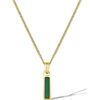 Vincero Mens Birthstone Pendant Necklace in Gold - May at Nordstrom