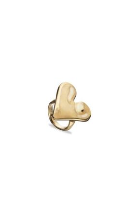 UNOde50 18K Gold-Plated Ring In The Shape Of A Heart at Nordstrom, Size 12