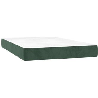 vidaXL Vidaxl - Colch&oacute;n Muelles Ensacados Terciopelo Verde Oscuro 120x220x20 Cm