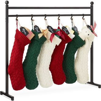 Best Choice Products 3ft Christmas Stocking Stand, Hanging Holiday D&eacute;cor Display w/ Name Tags, Chalk Marker