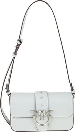 Pinko Love Bag Slouchy - Dames - Schoudertassen - Wit - ONE Size - Katoen - Tassen