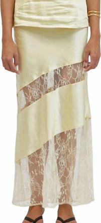 House of Dagmar Sabrin Skirt In Pastel Yellow