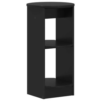vidaXL Armario Auxiliar Negro Madera De Ingenier&iacute;a Vidaxl