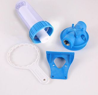 OEM Filtro De Sedimentos De 50 Micrones Y 10. Incluye Cartucho De Sedimentos De 50 Micrones, Portafiltros, Soporte De Portafiltros Para Montaje En Pared Y