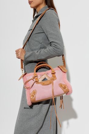 Balenciaga Le City Small Tote Bag, Womens, Pink