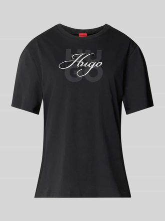 HUGO BOSS Regular Fit T-Shirt aus reiner Baumwolle Modell Dashire_5 in Black, Gr&ouml;&szlig;e XXL
