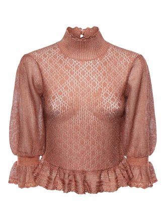 Chlo&eacute; long-sleeve blouse - Rosa