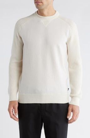 BOSS Hero Wool Crewneck Sweater in Open White at Nordstrom Rack, Size Xx-Large