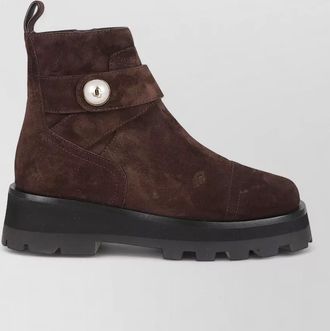 Jimmy Choo London meena flat ankle boots round toe