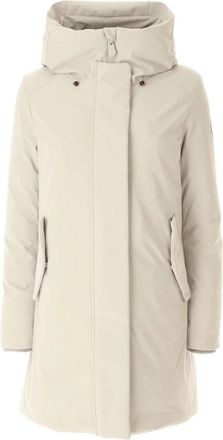 Save The Duck Beige Winterjas - Dames - Winterjassen - Beige - S - Polyester - Jassen