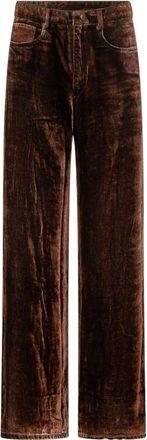 Pierre-Louis Mascia Brown Straight Flat Front Pants