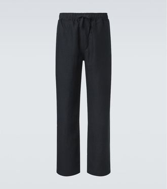 Saman Amel Linen straight pants