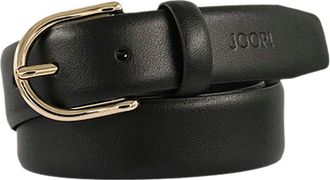 Joop Lederg&uuml;rtel JOOP, Damen, Gr. 100, schwarz, gold, Rindsleder, G&uuml;rtel Lederg&uuml;rtel, abgerundete Dornschliesse, Breite 3 cm
