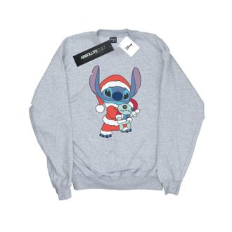 Disney Dames/Dames Lilo And Stitch Kerst Sweatshirt (Sportgrijs)