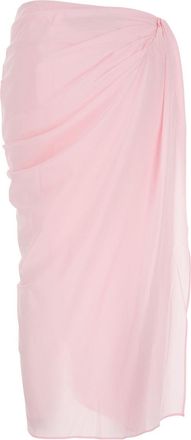 Jacquemus Womens Skirt Pink Tech Fabric Polyester