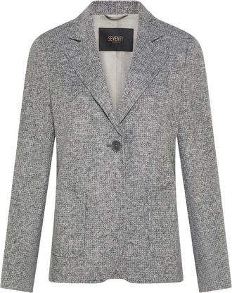 Seventy Jassen, Dames, Grijs, M, Wol, Blazer Jas