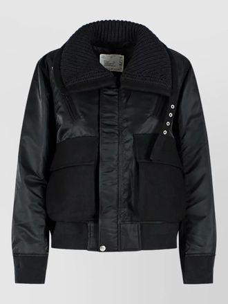 sacai nylon oversized coat