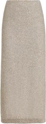 Brunello Cucinelli Dazzling texture skirt in Beige at Nordstrom, Size 3X-Large Eu