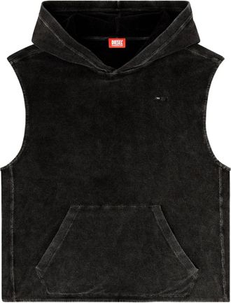 Diesel Felpa Aruba-Dnm con ricamo - Nero