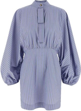 Zimmermann Drawstring Stripe Mini Dress