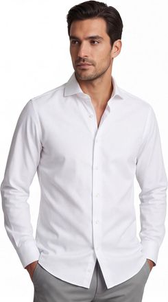 Olymp katoenen Olymp overhemd wit effen super slim fit