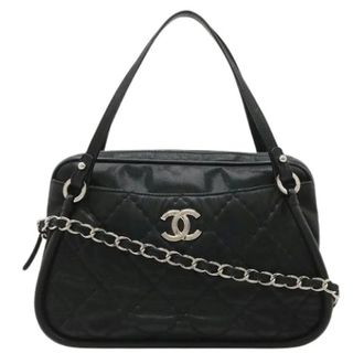Chanel Pre-owned Wild Stitch Handbag - Dames - Pre-owned - Zwart - Maat: ONE Size Leer