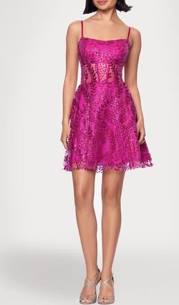 Blondie Nites Sequin Minidress in Hot Pink at Nordstrom, Size 11