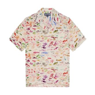 Vilebrequin Shirts - Heren - Korte mouwen Overhemden - Veelkleurig - XL - Linnen - Overhemden