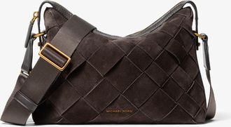 Michael Kors Nicholas Suede Crossbody Messenger