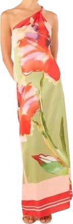 Misa Dounia Flora Misa Dress In Green