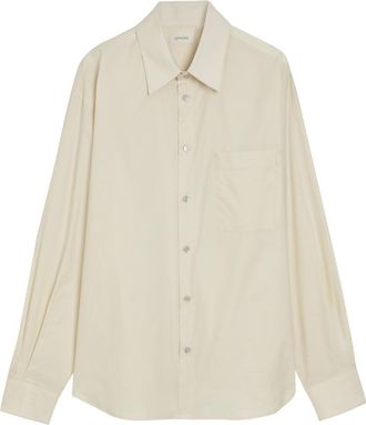 Christophe Lemaire Cotton and Silk-blend Shirt - Cream - 52 (IT52 / XL)