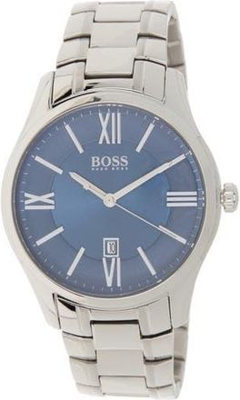 BOSS Ambassador Bracelet Watch, 43mm in Blue at Nordstrom Rack